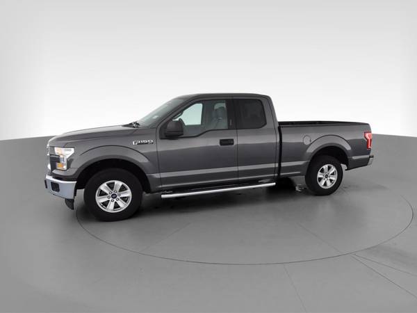 2017 Ford F150 Super Cab XLT Pickup 4D 6 1/2 ft pickup Gray -... for sale in Topeka, KS – photo 4