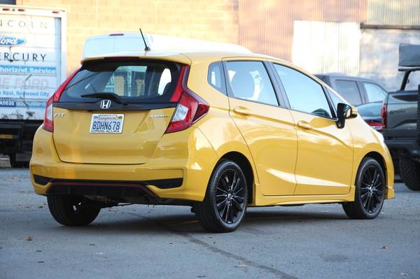2018 Honda Fit Sport 4D Hatchback 2018 Honda Fit Yellow 1.5L I4 FWD... for sale in Redwood City, CA – photo 4