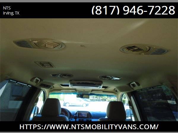 LEATHER 2010 HONDA ODYSSEY MOBILITY HANDICAPPED WHEELCHAIR RAMP VAN for sale in irving, TX – photo 24