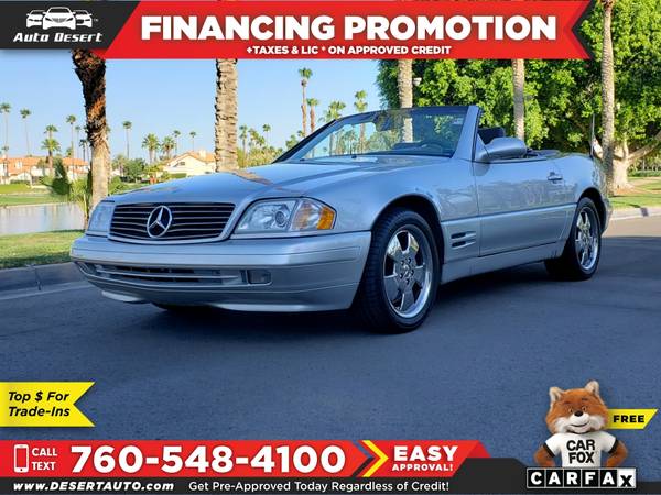 1999 Mercedes-Benz SL500 Only $175/mo! Easy Financing! - cars &... for sale in Palm Desert , CA