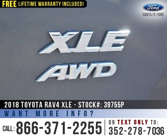 ‘18 Toyota RAV4 XLE *** Sunroof, Keyless Entry, Camera, Toyota SUV *** for sale in Alachua, FL – photo 21