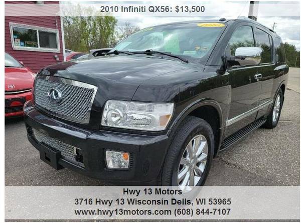 2010 Infiniti QX56 Base 4x4 4dr SUV 134228 Miles for sale in Wisconsin dells, WI