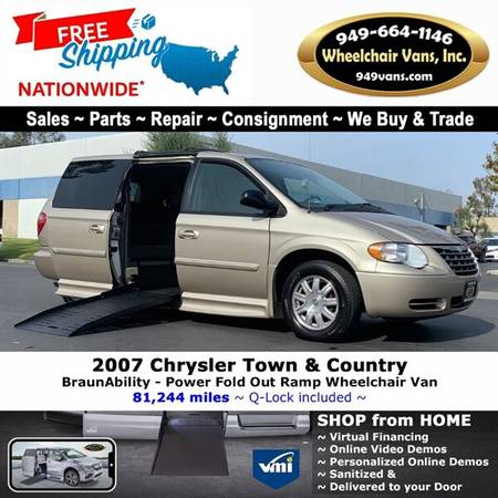 2007 Chrysler Town & Country Touring Wheelchair Van BraunAbility - -... for sale in LAGUNA HILLS, OR