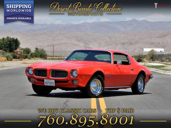 1970 Pontiac FireBird Coupe Coupe for sale. CALL TODAY for sale in Palm Desert, TX