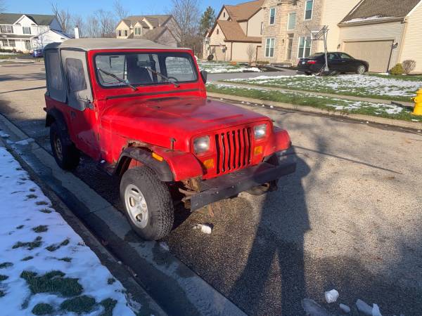 1995 Jeep Wrangler - Running Project - cars & trucks - by owner -... for sale in Lewis Center, OH – photo 3