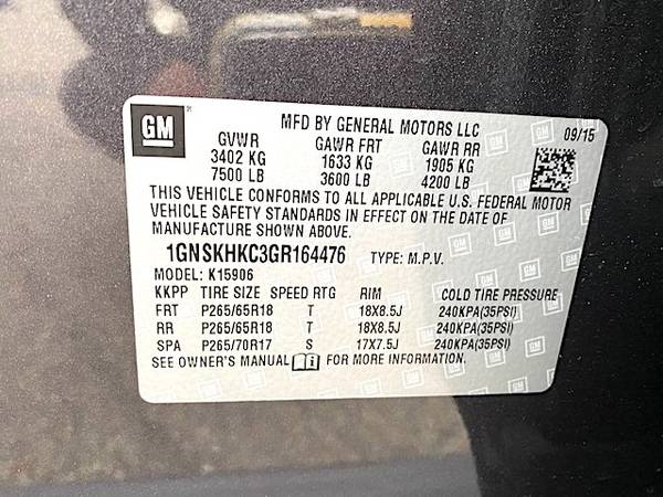 2016 Chevy Suburban LT for sale in Montclair, NJ – photo 20