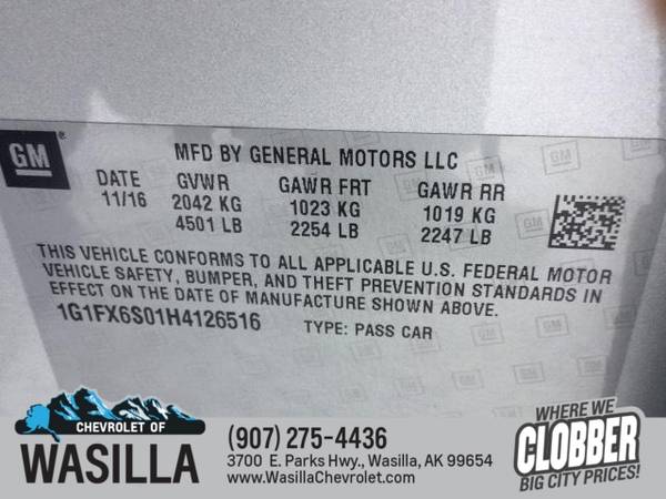 2017 Chevrolet Bolt EV 5dr HB Premier - - by dealer for sale in Wasilla, AK – photo 22