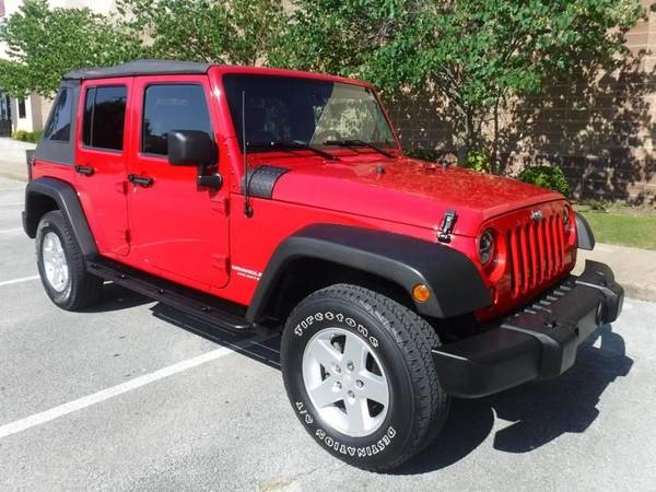 2010 Jeep Wrangler Unlimited Sport 4x4 4dr SUV suv Red for sale in Springdale, AR – photo 3