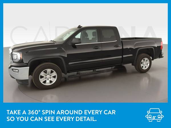 2018 GMC Sierra 1500 Double Cab SLE Pickup 4D 6 1/2 ft pickup Black for sale in Arlington, District Of Columbia – photo 3