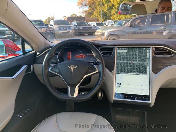 2014 Tesla Model S P85 4dr Liftback Red - - by for sale in Tulsa, OK – photo 3