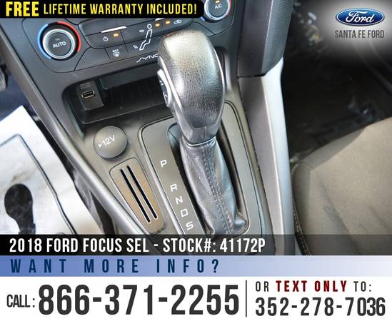 2018 Ford Focus SEL Sunroof - Backup Camera - Cruise Control for sale in Alachua, FL – photo 16