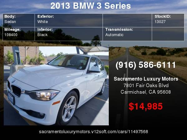 2013 BMW 3 Series 328i LOADED SPORT WARRANTY FINANCING AVAILABLE for sale in Carmichael, CA – photo 22