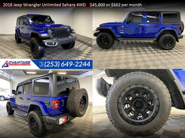 663/mo - 2020 Jeep Wrangler Unlimited Sahara - - by for sale in Kent, WA – photo 17
