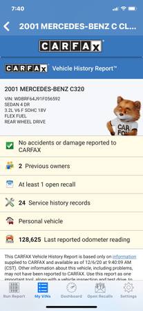 2001 Mercedes C320 4-door Clean CarFax title Drives nicely Low... for sale in Oakland, CA – photo 9