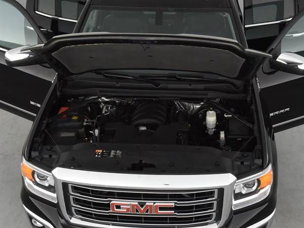 2014 GMC Sierra 1500 Double Cab SLT Pickup 4D 6 1/2 ft pickup BLACK - for sale in Chattanooga, TN – photo 4