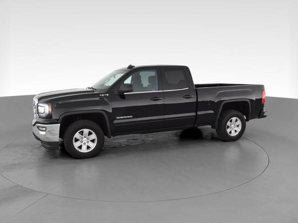 2018 GMC Sierra 1500 Double Cab SLE Pickup 4D 6 1/2 ft pickup Black... for sale in South Bend, IN – photo 4