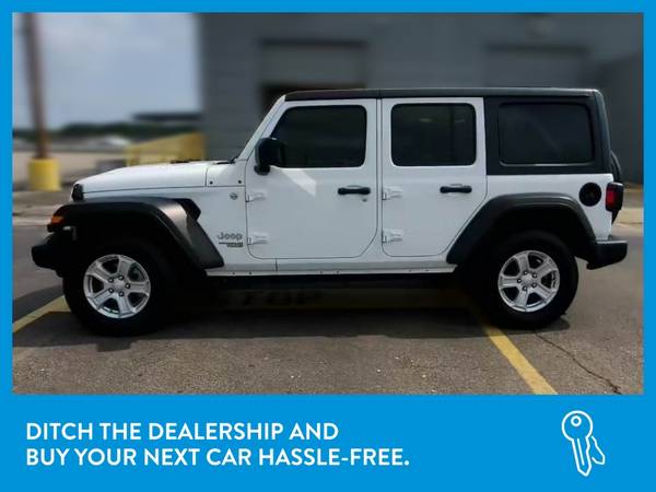 2019 Jeep Wrangler Unlimited Sport S Sport Utility 4D suv White for sale in Oakland, CA – photo 4