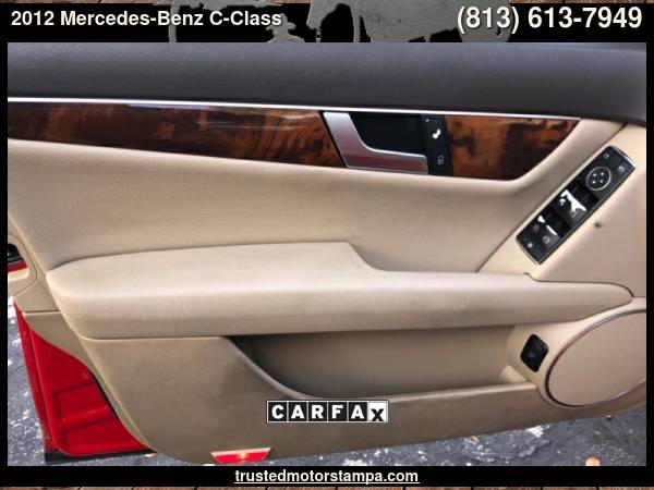 2012 MERCEDES BENZ C-250 SPORT SEDAN with Pwr windows w/1-touch... for sale in TAMPA, FL – photo 23