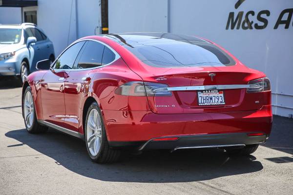 2014 Tesla Model S P85 hatchback Red Multi-Coat - - by for sale in Sacramento , CA – photo 4