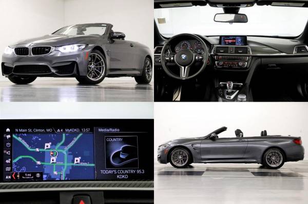 HEATED LEATHER! PUSH START! 2020 BMW M4 CONVERTIBLE Gray NAV for sale in Clinton, AR