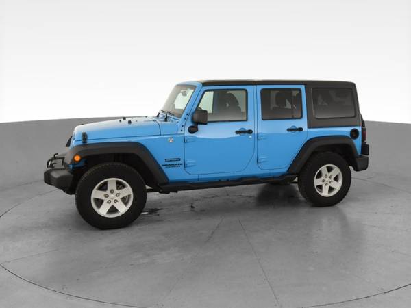 2017 Jeep Wrangler Unlimited Sport S Sport Utility 4D suv Blue - -... for sale in Athens, OH – photo 4