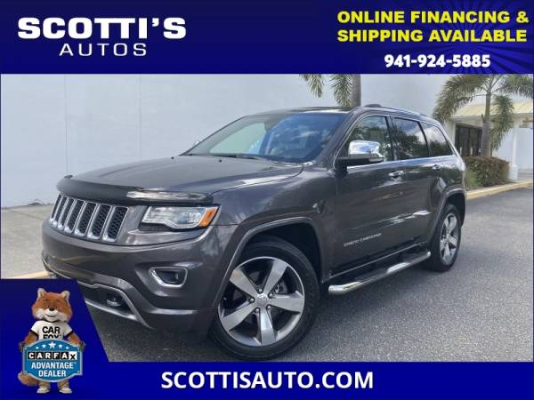 2015 Jeep Grand Cherokee Overland~FULLY LOADED~ CLEAN CARFAX~ BEIGE... for sale in Sarasota, FL