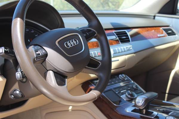 2012 *Audi* *A8 L* *4dr Sedan W12* Ibis White for sale in Tranquillity, CA – photo 19