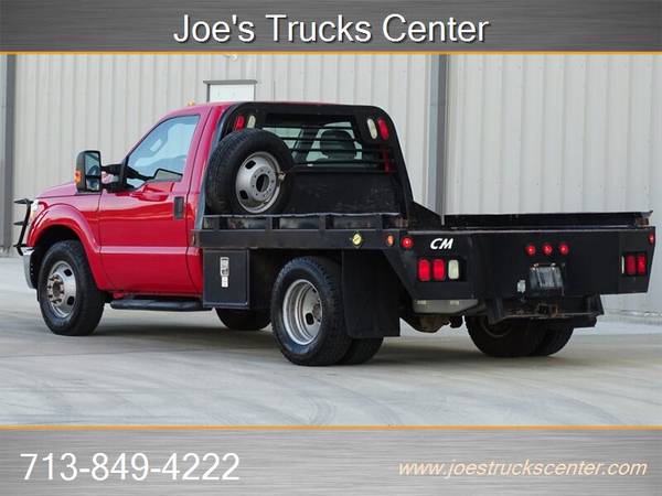 2014 FORD F-350 6.2L GAS XL REG CAB DUALLY 2WD CM FLATBED 1 OWNER TX for sale in Houston, TX – photo 3
