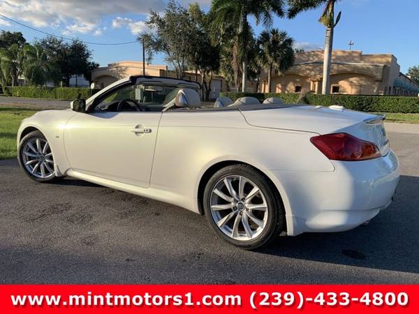 2014 Infiniti Q60 Convertible - cars & trucks - by dealer - vehicle... for sale in Fort Myers, FL – photo 4