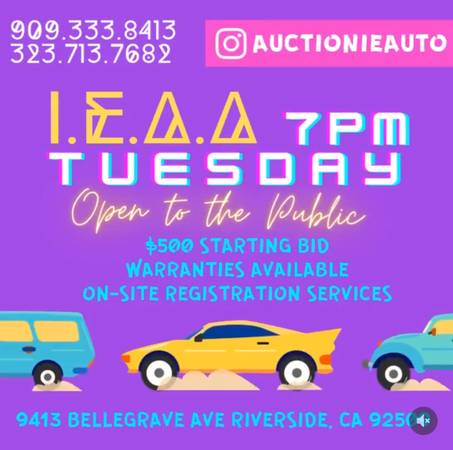 Auction TODAY Tuesday@6pm(75 vehicles)No license needed/Bids start... for sale in Riverside, CA – photo 3