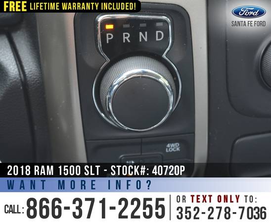 *** 2018 Ram 1500 SLT 4WD *** Backup Camera - Cruise - SiriusXM -... for sale in Alachua, GA – photo 13