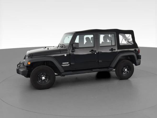 2014 Jeep Wrangler Unlimited Sport SUV 4D suv Black - FINANCE ONLINE... for sale in Asheville, NC – photo 4