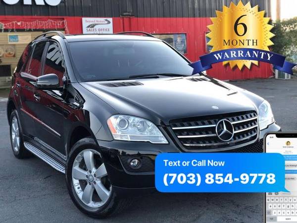 2011 MERCEDES-BENZ ML 350 4MATIC 6 MONTHS WARRANTY INCLUDED for sale in Manassas, VA
