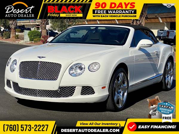 2014 Bentley Continental GT Convertible that's east on the budget -... for sale in Palm Desert , CA – photo 9