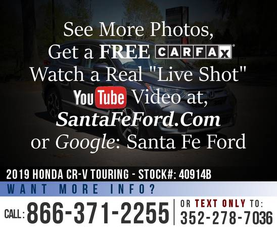 2019 HONDA CRV TOURING Sunroof - Leather Seats - Warranty for sale in Alachua, FL – photo 23
