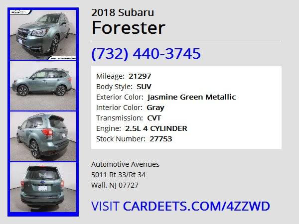 2018 Subaru Forester, Jasmine Green Metallic - - by for sale in Wall, NJ – photo 22