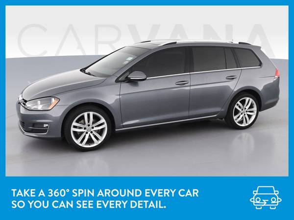 2015 VW Volkswagen Golf SportWagen TDI SEL Wagon 4D wagon Gray for sale in Indianapolis, IN – photo 3