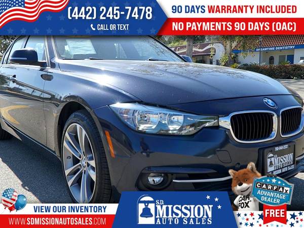 2017 BMW 3 Series FOR ONLY 360/mo! - - by dealer for sale in Vista, CA – photo 3