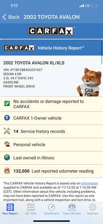 Toyota Avalon 1 Owner Clean Carfax! Pearl White! - cars & trucks -... for sale in Schaumburg, IL – photo 2