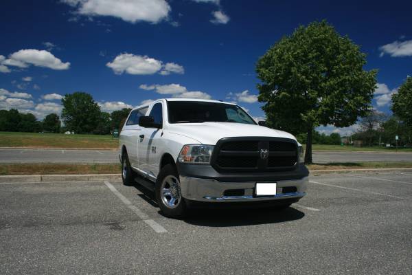 2014 RAM 1500 8ft bed pickup white - cars & trucks - by owner -... for sale in Curtis Bay, MD – photo 2