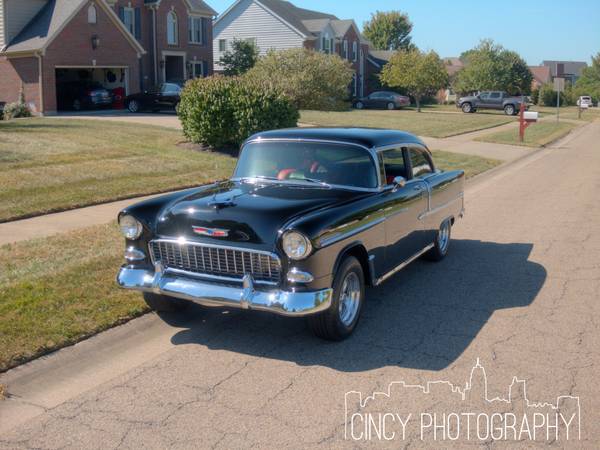 Black Classic 1955 Chevrolet - Invested over $12,000 for sale in Camp Dennison, OH – photo 3