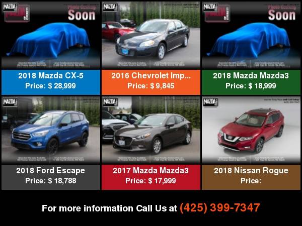 2018 Mazda Mazda3 5-Door Touring Call Tony Faux For Special Pricing for sale in Everett, WA – photo 23