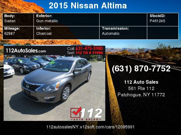 2015 Nissan Altima 2.5 S for sale in Patchogue, NY – photo 24