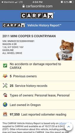 2011 Mini Cooper S 4Dr AWD Pano - cars & trucks - by owner - vehicle... for sale in Bend, OR – photo 5