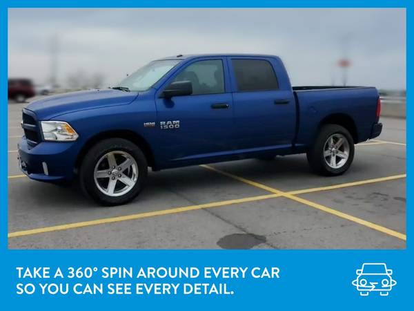 2017 Ram 1500 Crew Cab Tradesman Pickup 4D 5 1/2 ft pickup Blue for sale in Chatham, IL – photo 3