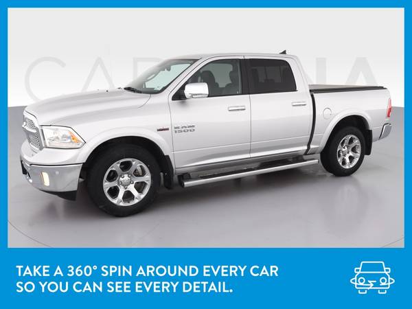 2016 Ram 1500 Crew Cab Laramie Pickup 4D 5 1/2 ft pickup Silver for sale in Riverdale, IL – photo 3