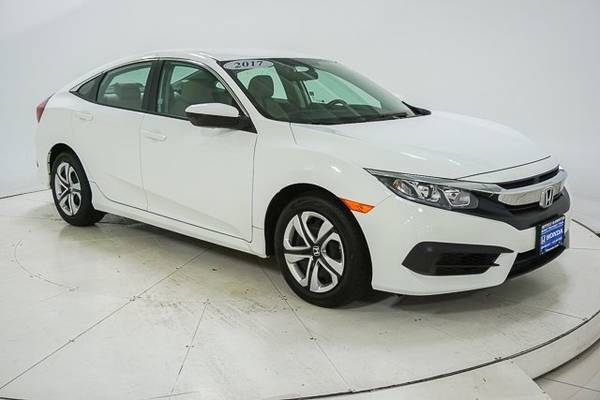 2017 *Honda* *Civic Sedan* *LX CVT* Taffeta White - cars & trucks -... for sale in Richfield, MN – photo 21