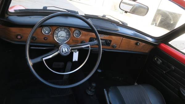 1970 VOLKSWAGEN KARMANN GHIA CONVERTIBLE RARE AUTO 1600! NEW TOP! for sale in Lucerne Valley, CA – photo 10