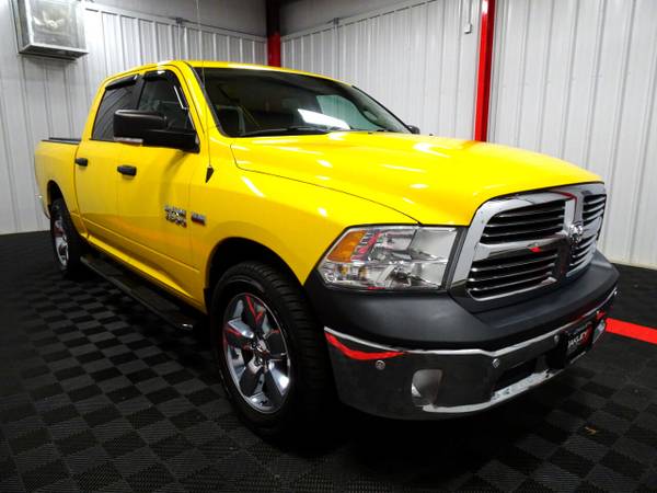 2016 RAM 1500 4WD Crew Cab 140.5" Big Horn pickup Yellow - cars &... for sale in Branson West, AR – photo 24