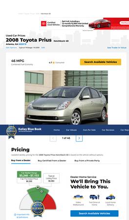 2008 Toyota Prius Hybrid - cars & trucks - by owner - vehicle... for sale in Acworth, GA – photo 21